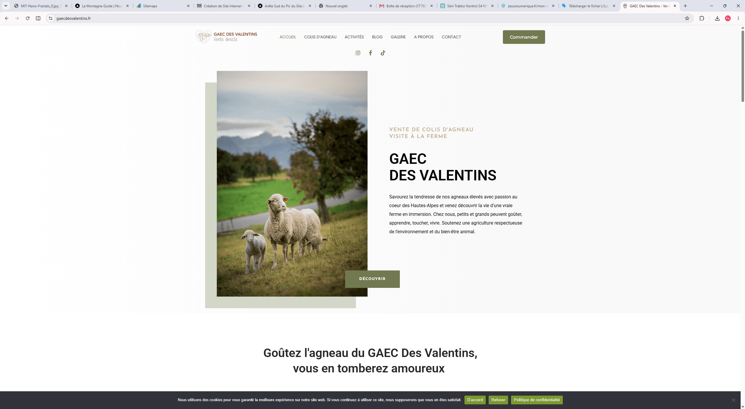 Réalisation GAEC des Valentins — Face Nord Graphisme