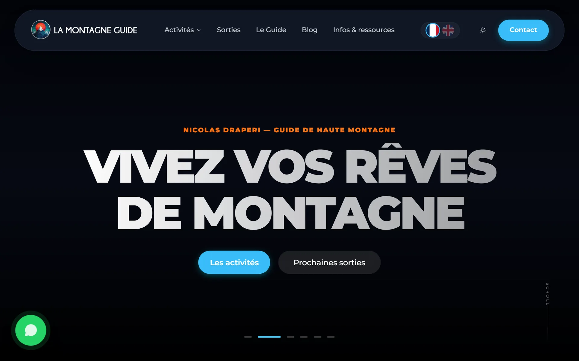 Réalisation La Montagne Guide — Face Nord Graphisme