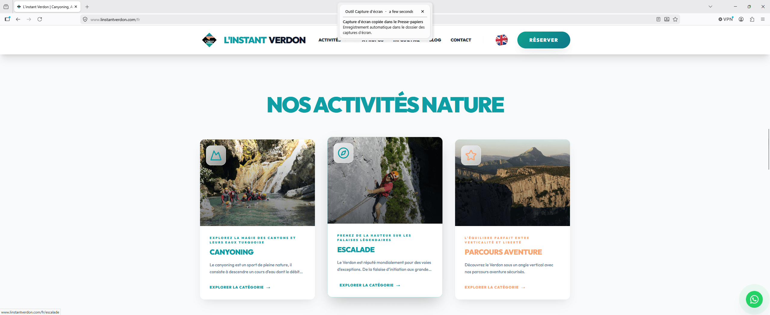 Aperçu L'Instant Verdon — 1