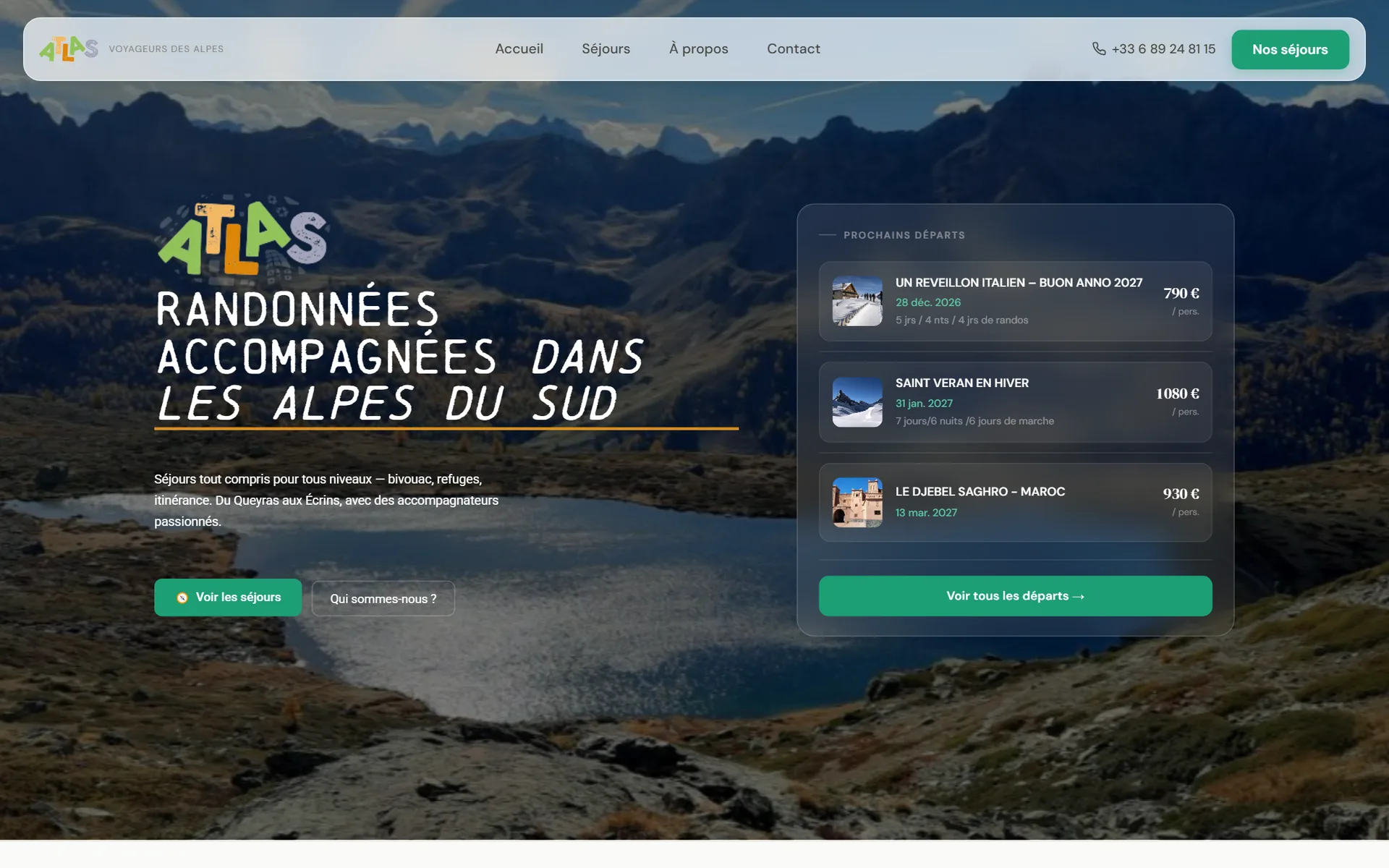 Réalisation Voyageurs des Alpes — Face Nord Graphisme