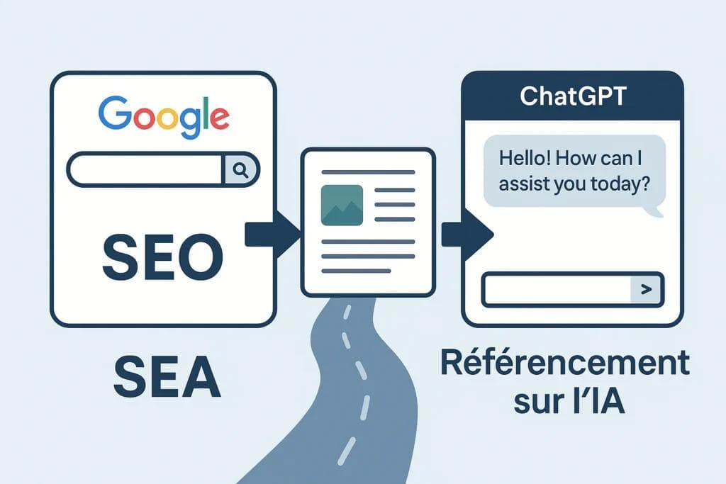 Illustration de l'article : SEO vs Référencement sur l’IA : quelle stratégie adopter en 2026 ?